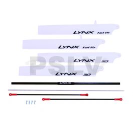 LX0702  Lynx Heli Innovations Stretch Upgrade Combo Kit Red 130X  